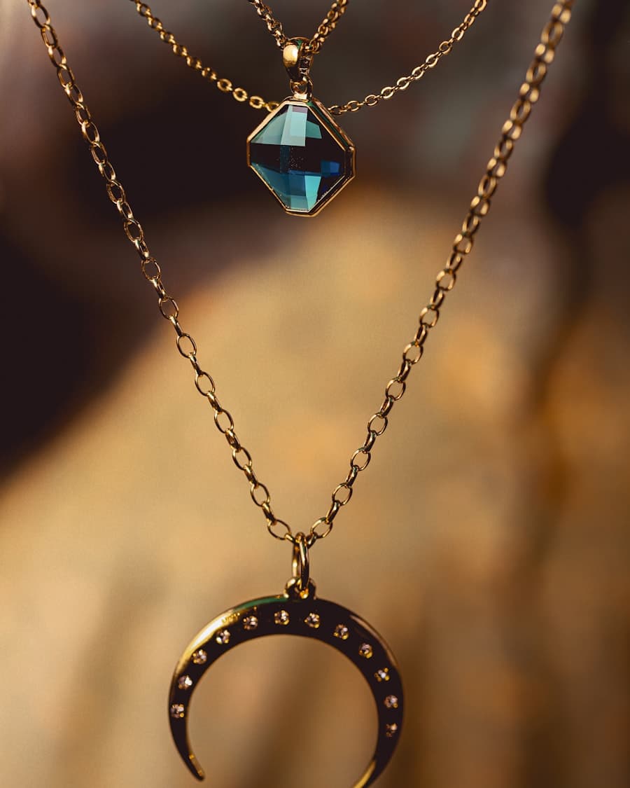 Layered Topaz Pendant