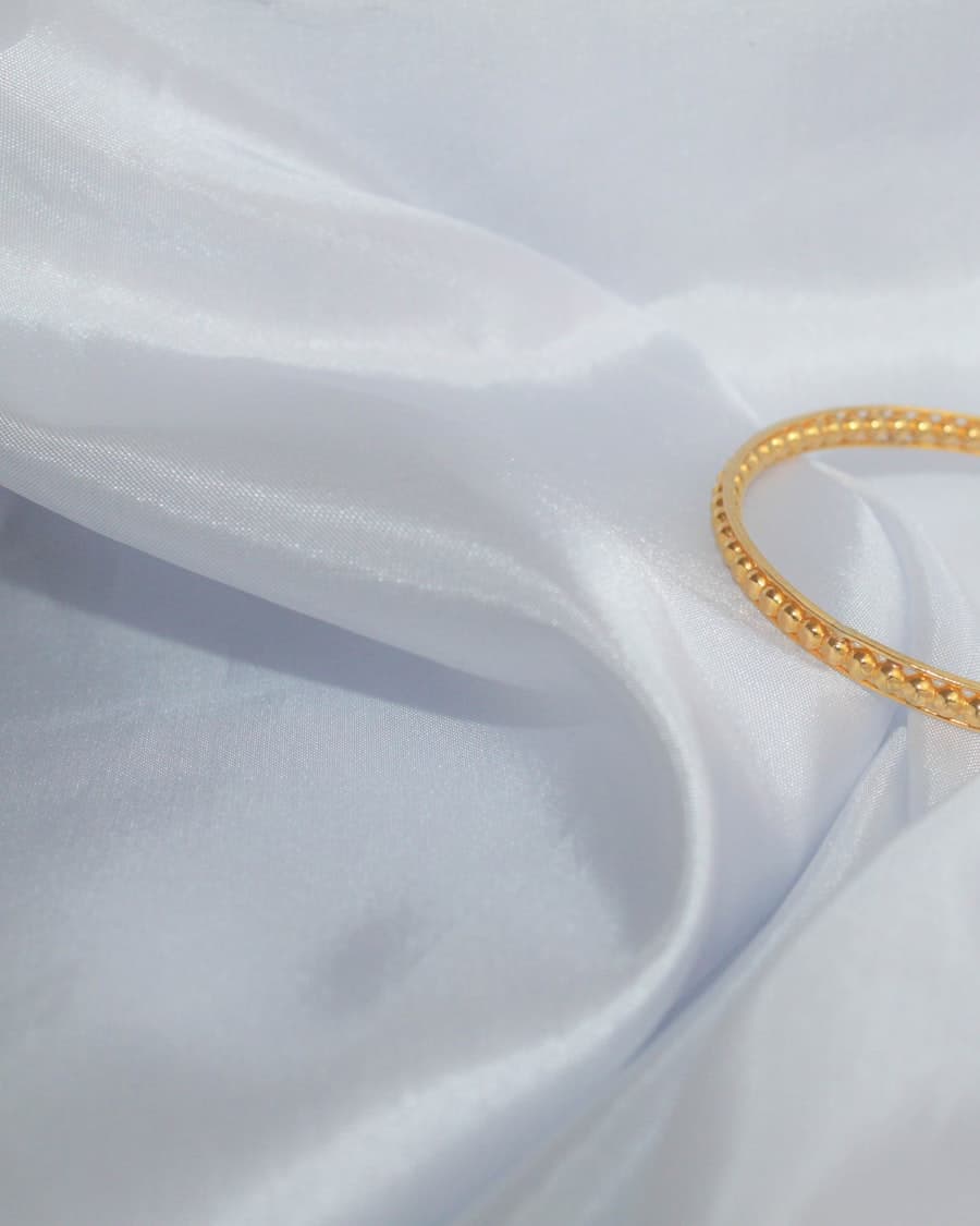 Beaded Silk Bangle
